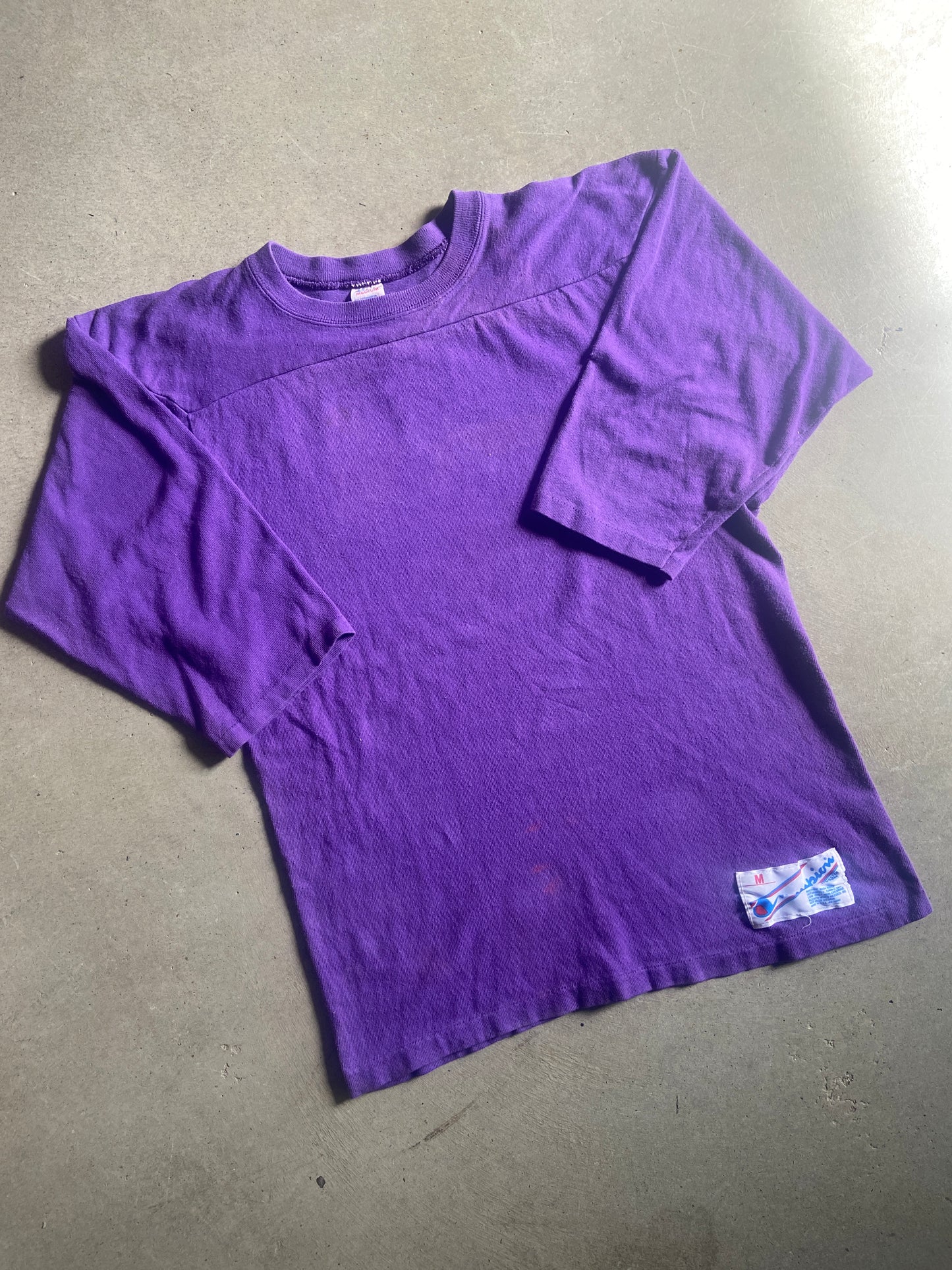 VTG Champion Purple 1/2 Sleeve Tee Sz M