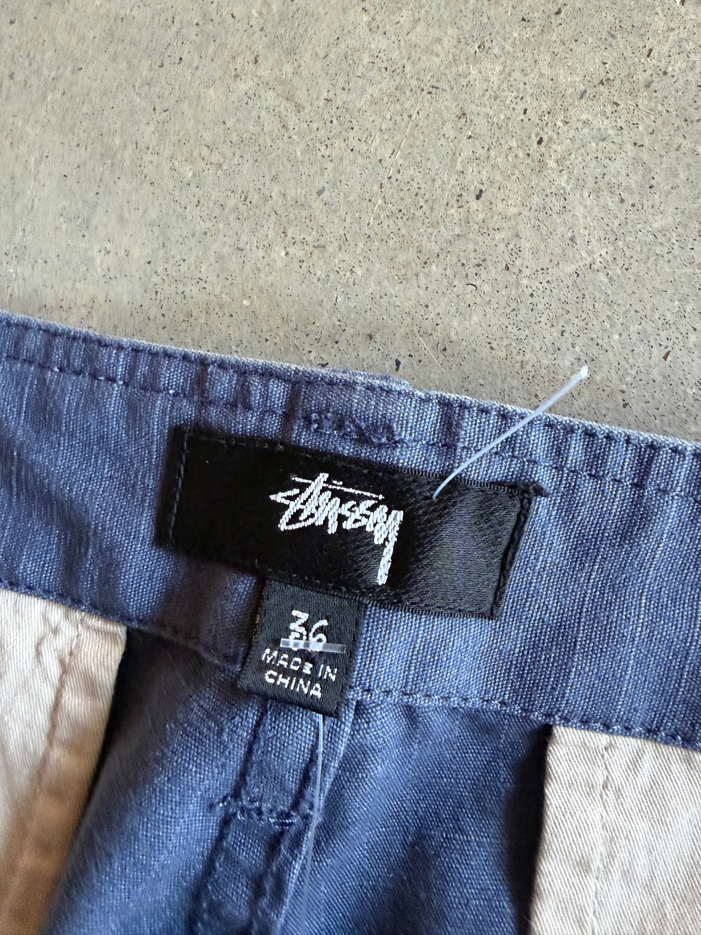 Stussy Dusty Blue Cargo Pants Sz 38x27"