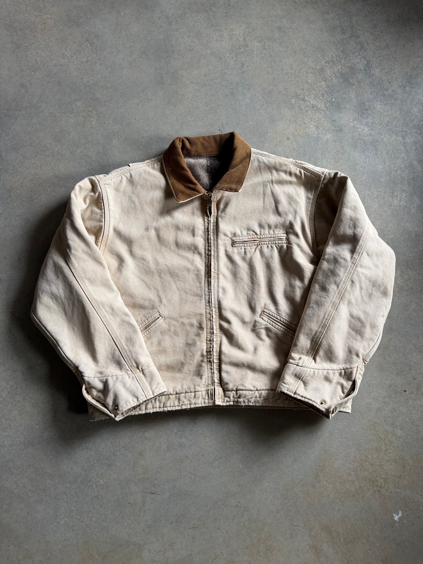 Elwood Petrol Workwear Cropped Jacket Khaki Tan Adult Sz XL