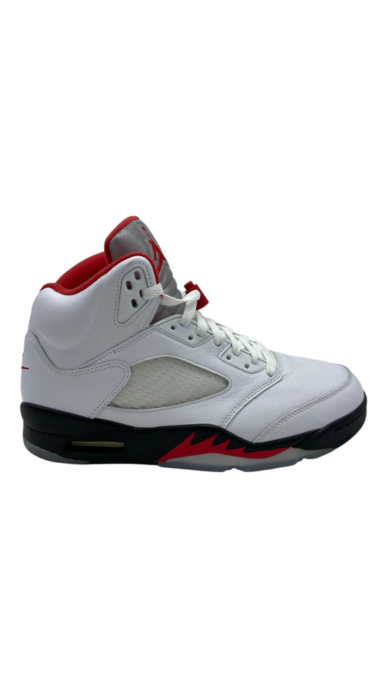 Preowned Jordan 5 Retro Fire Red Silver Tongue (2020) Sz 9M/10.5W - DA1911-102