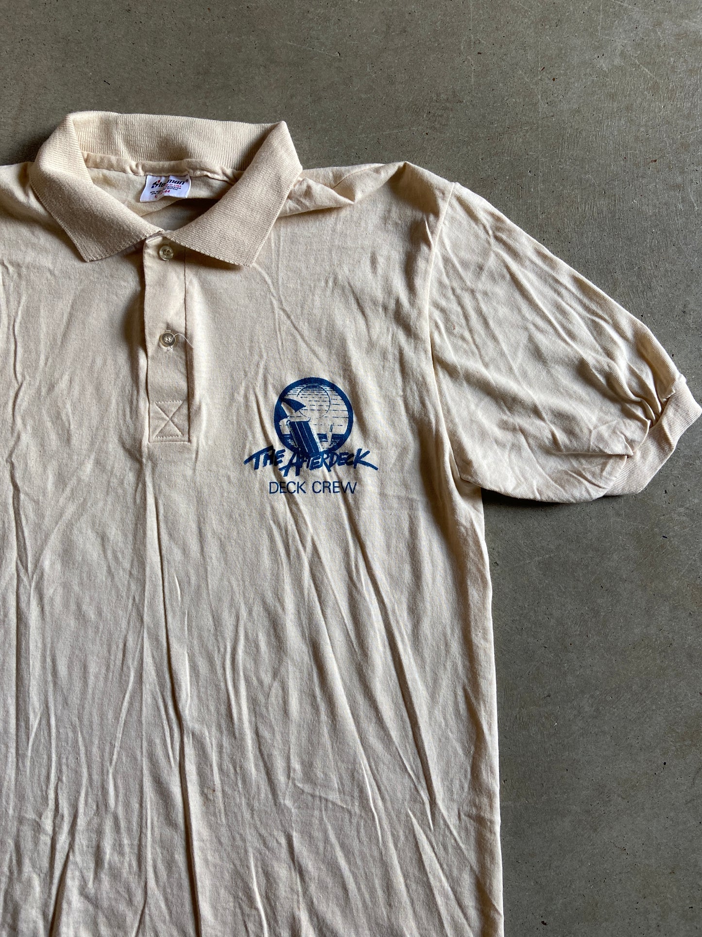 VTG Deck Crew Polo Shirt Sz M