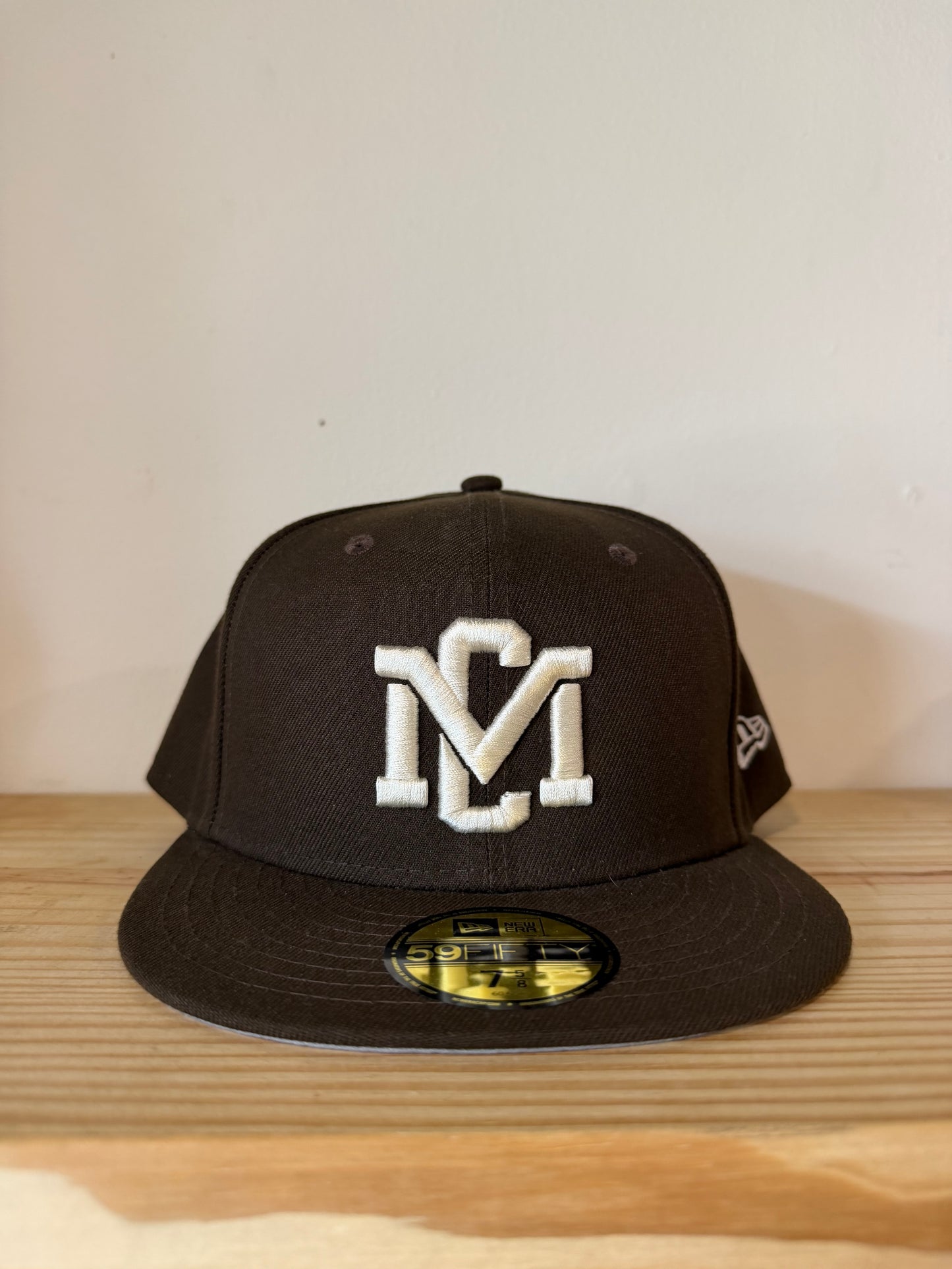 Music City Vintage Mocha Brown Fitted Hat