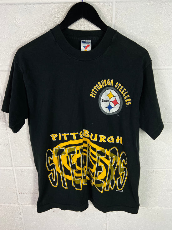 VTG Pittsburgh Steelers Hypnotic Graphic Tee Sz Med