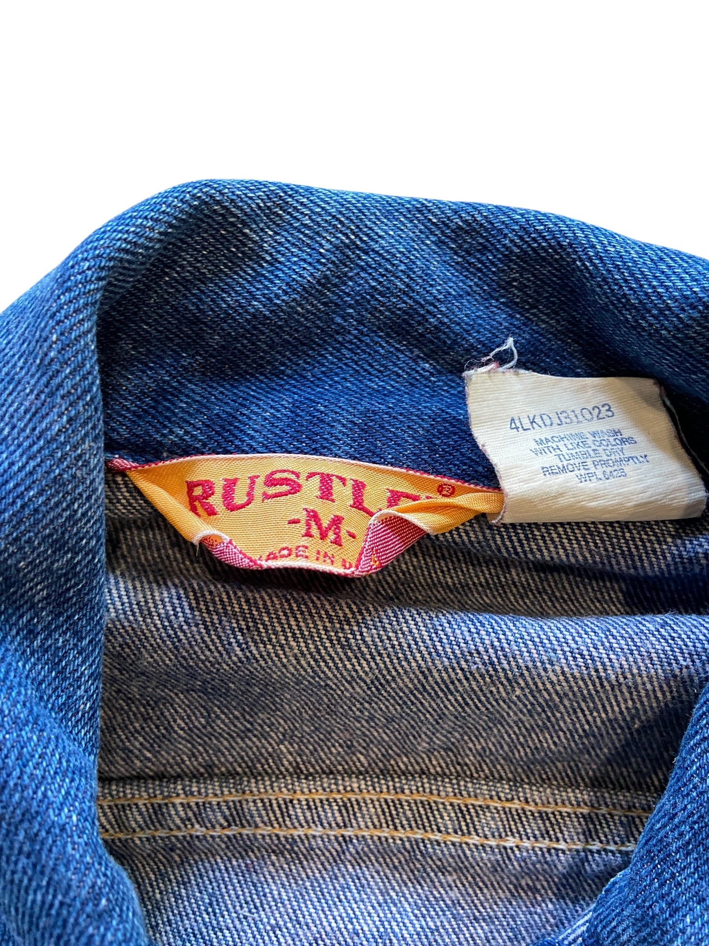 VTG Rustler Denim Jacket Sz Med
