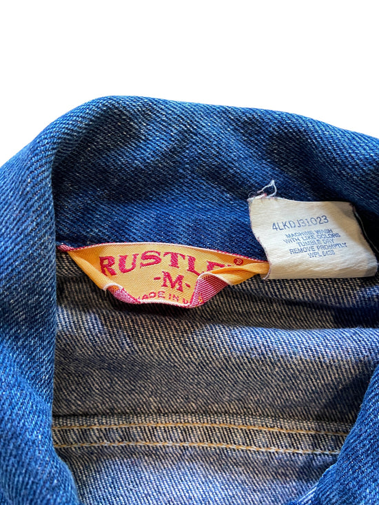 VTG Rustler Denim Jacket Sz Med