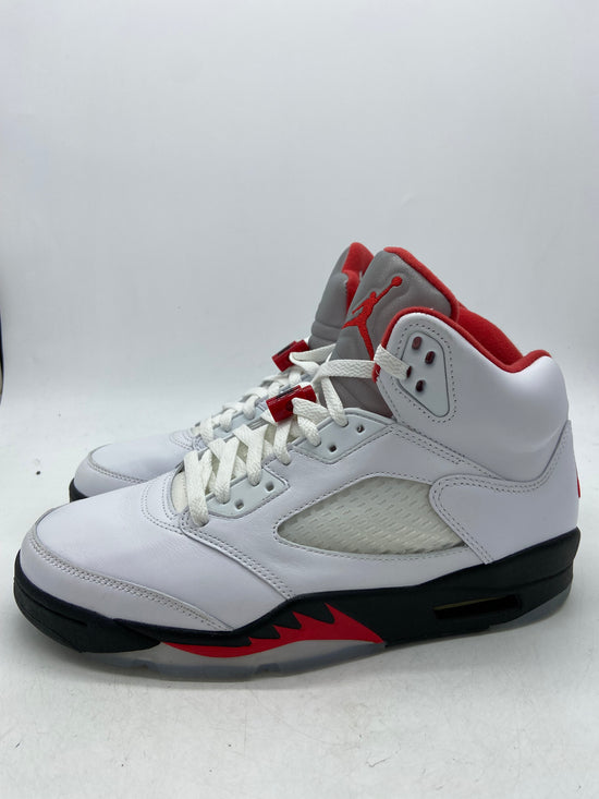 Preowned Jordan 5 Retro Fire Red Silver Tongue (2020) Sz 9M/10.5W - DA1911-102