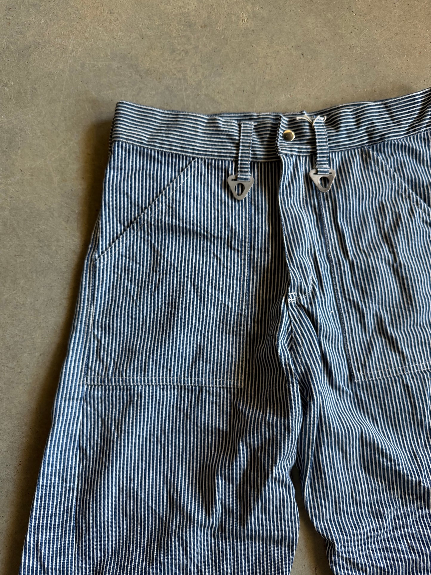 Reworked david turner Hickory Stripped Baggy Pants Sz 34x31