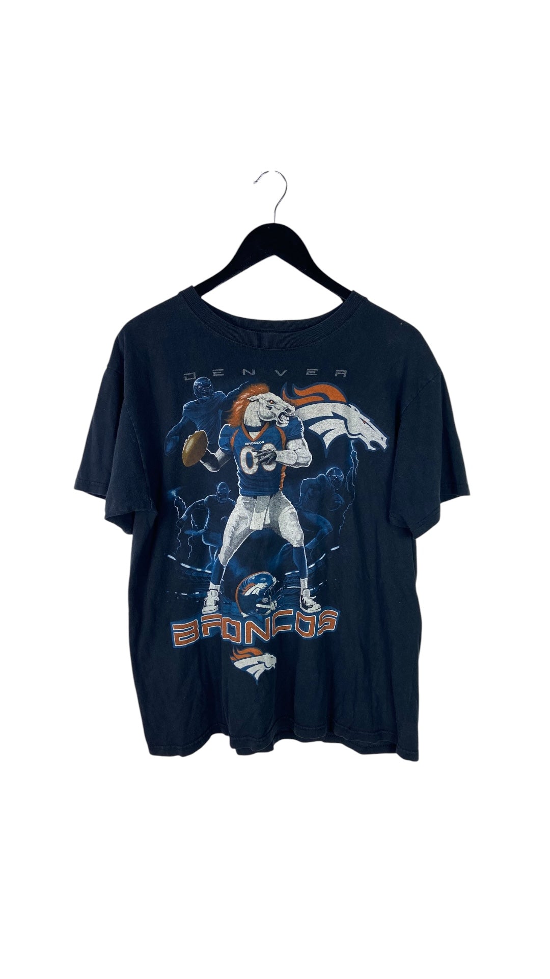 VTG Denver Broncos Mascot Tee Sz L