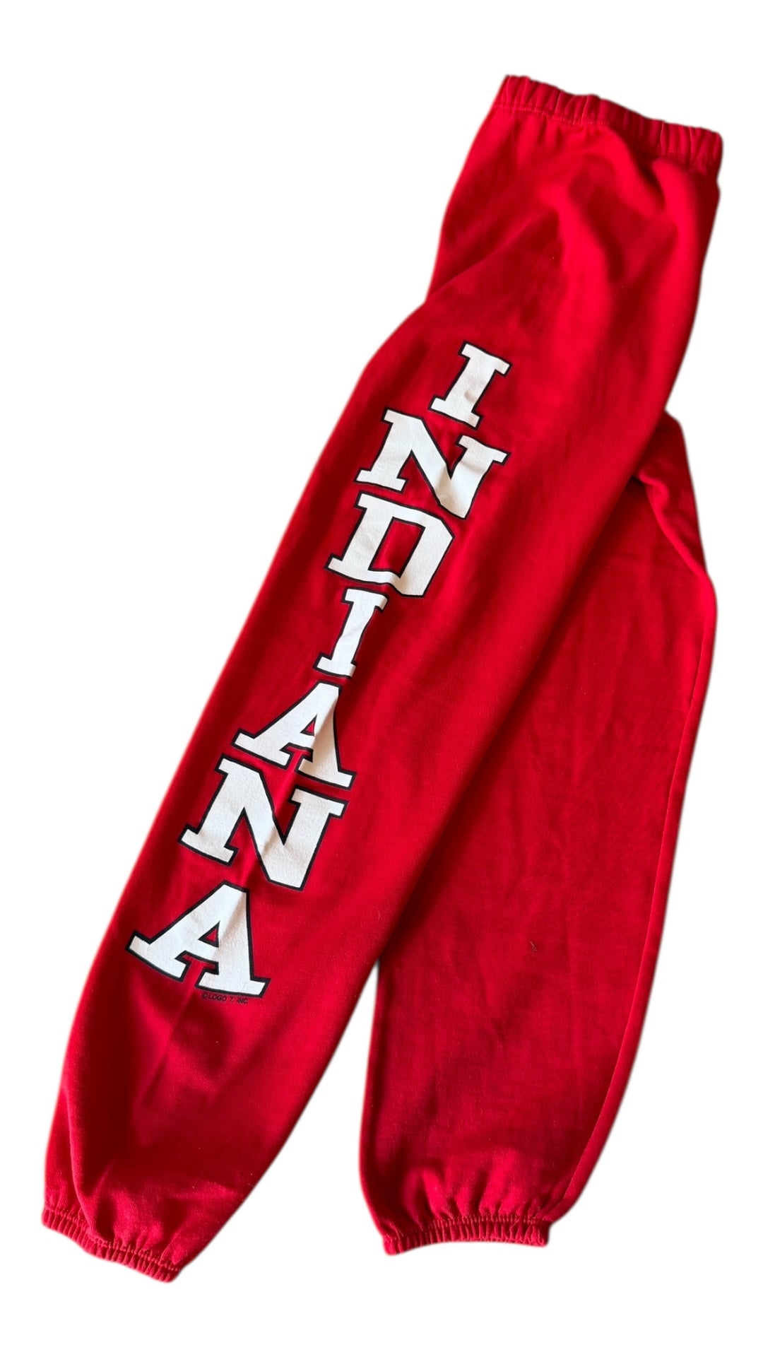 VTG Logo 7 Indiana Hoosiers Spellout Sweatpants Sz XL