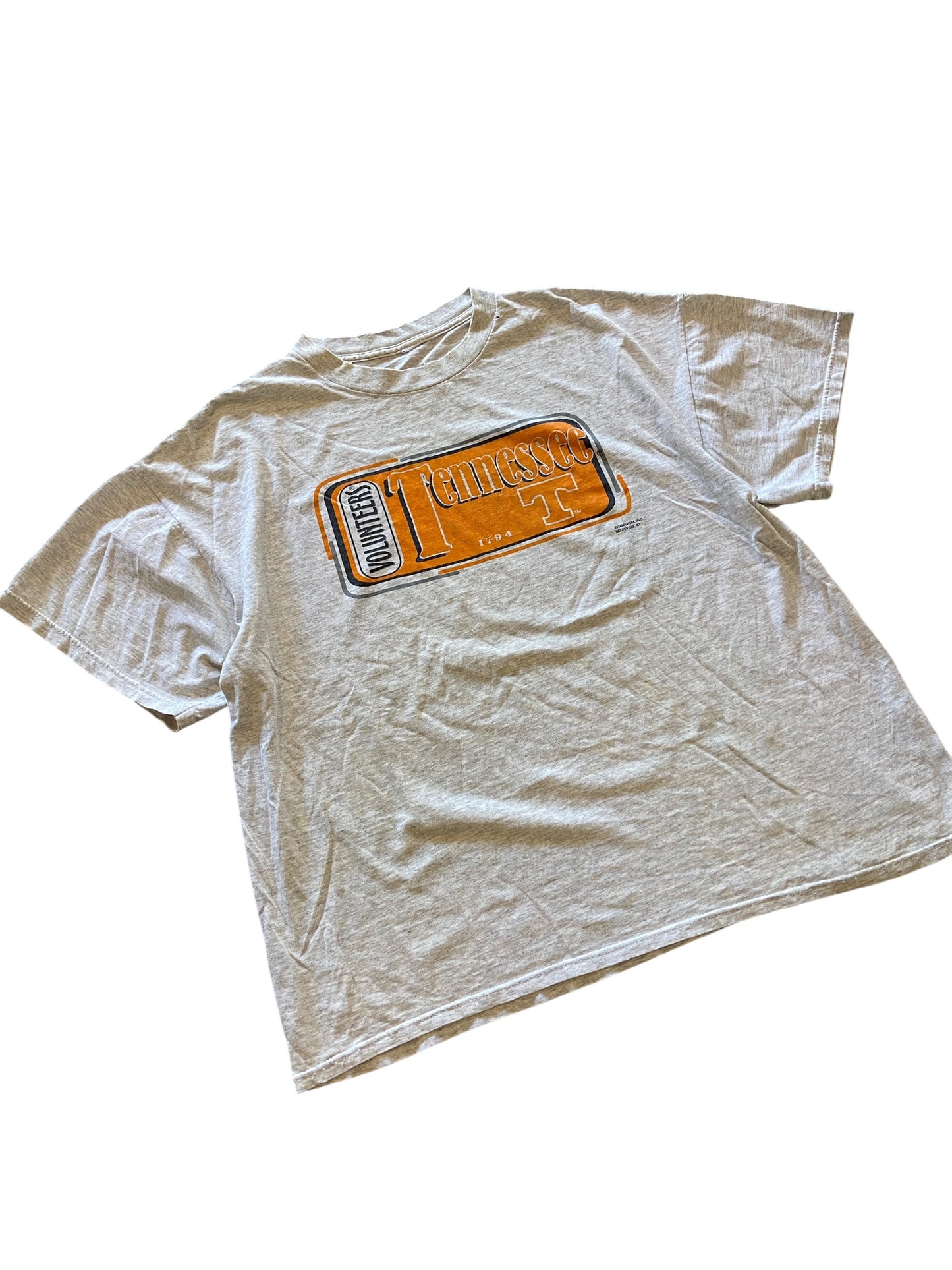 VTG Tennessee Vols Plate Tee Sz XXL