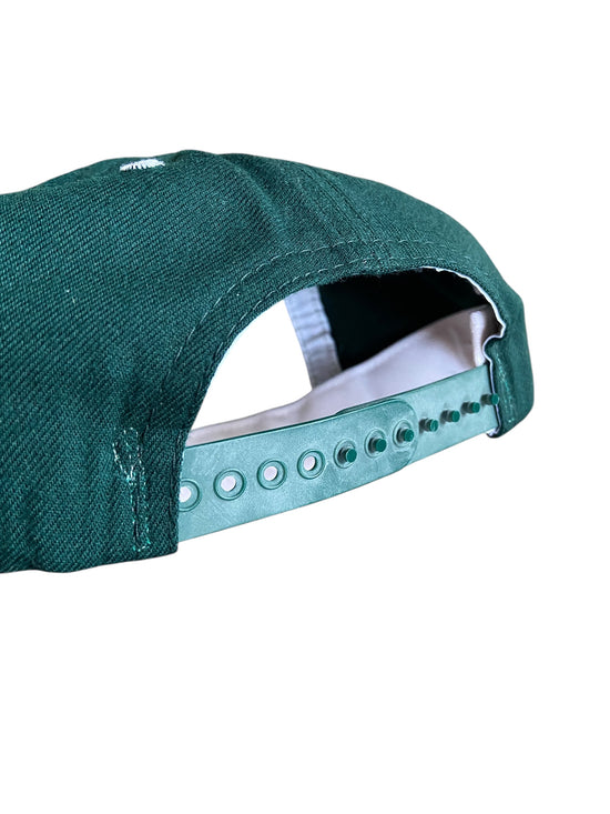 VTG Green/White New Era Blank Snapback Hat