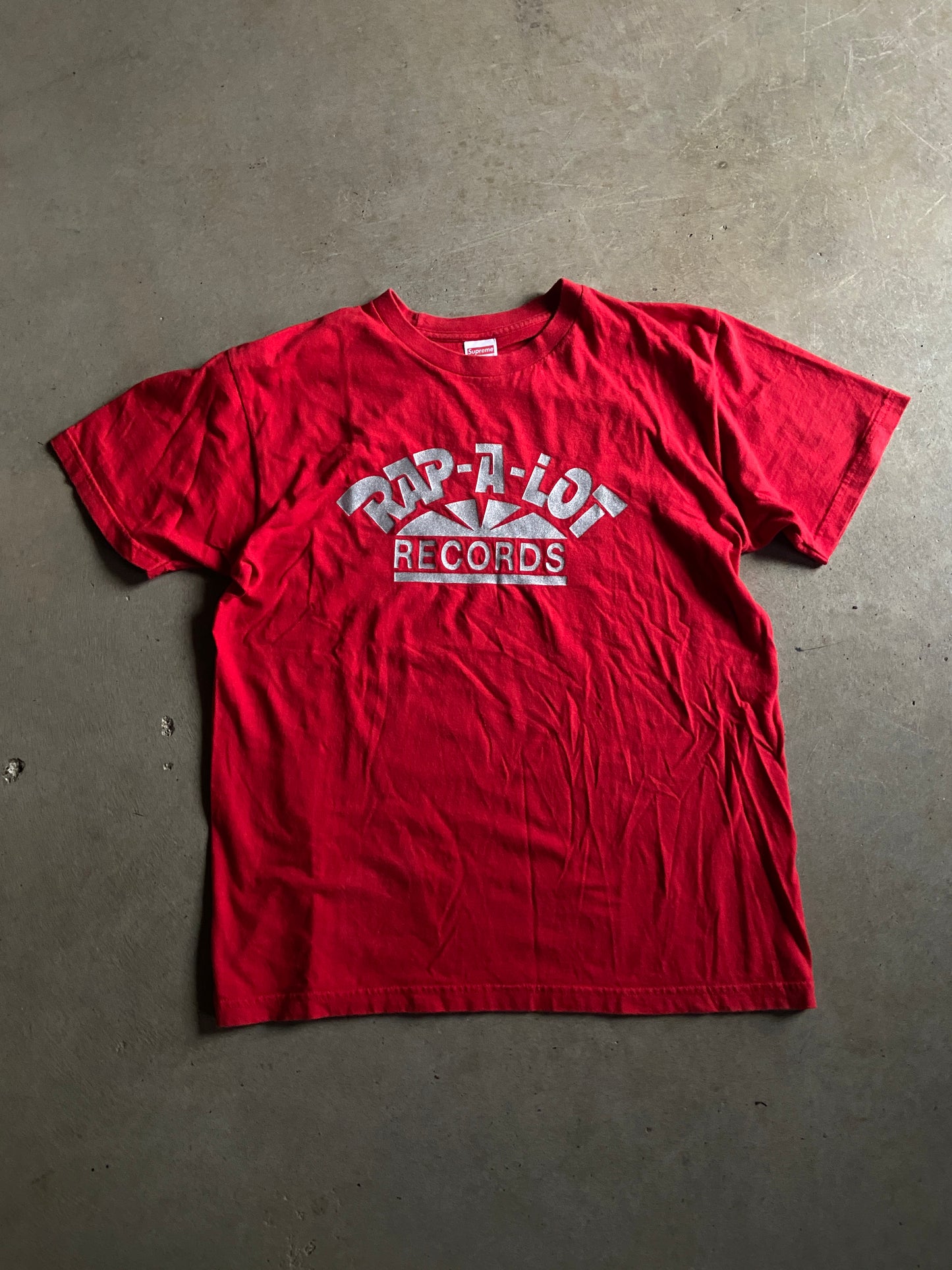 Supreme SS17 Rap A Lot Records Red Tee Sz L