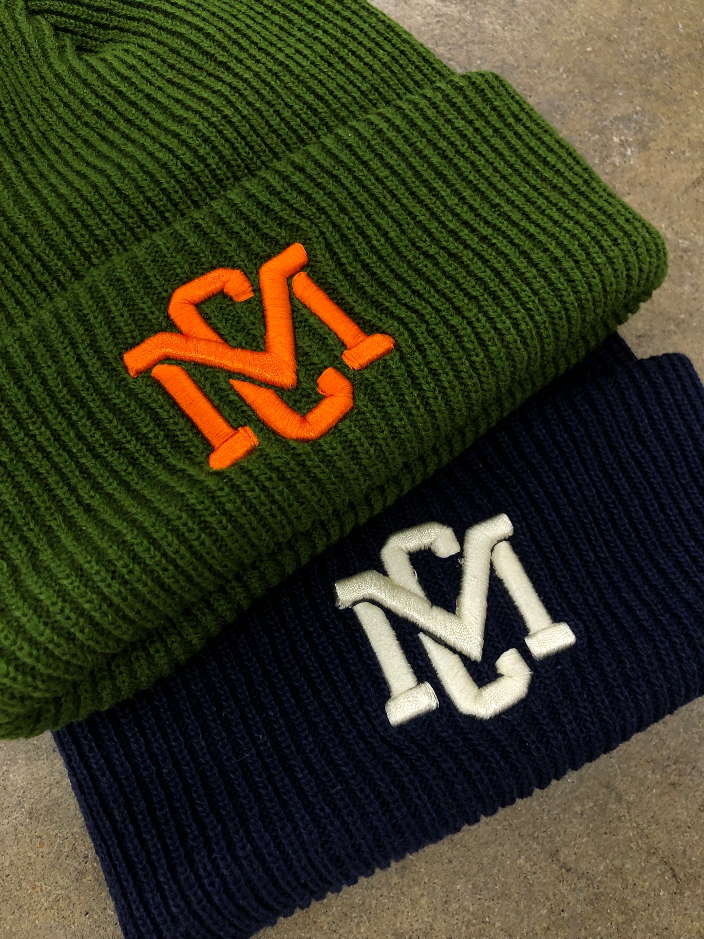 MCV Olive Ripped Premium Heavyweight Beanie