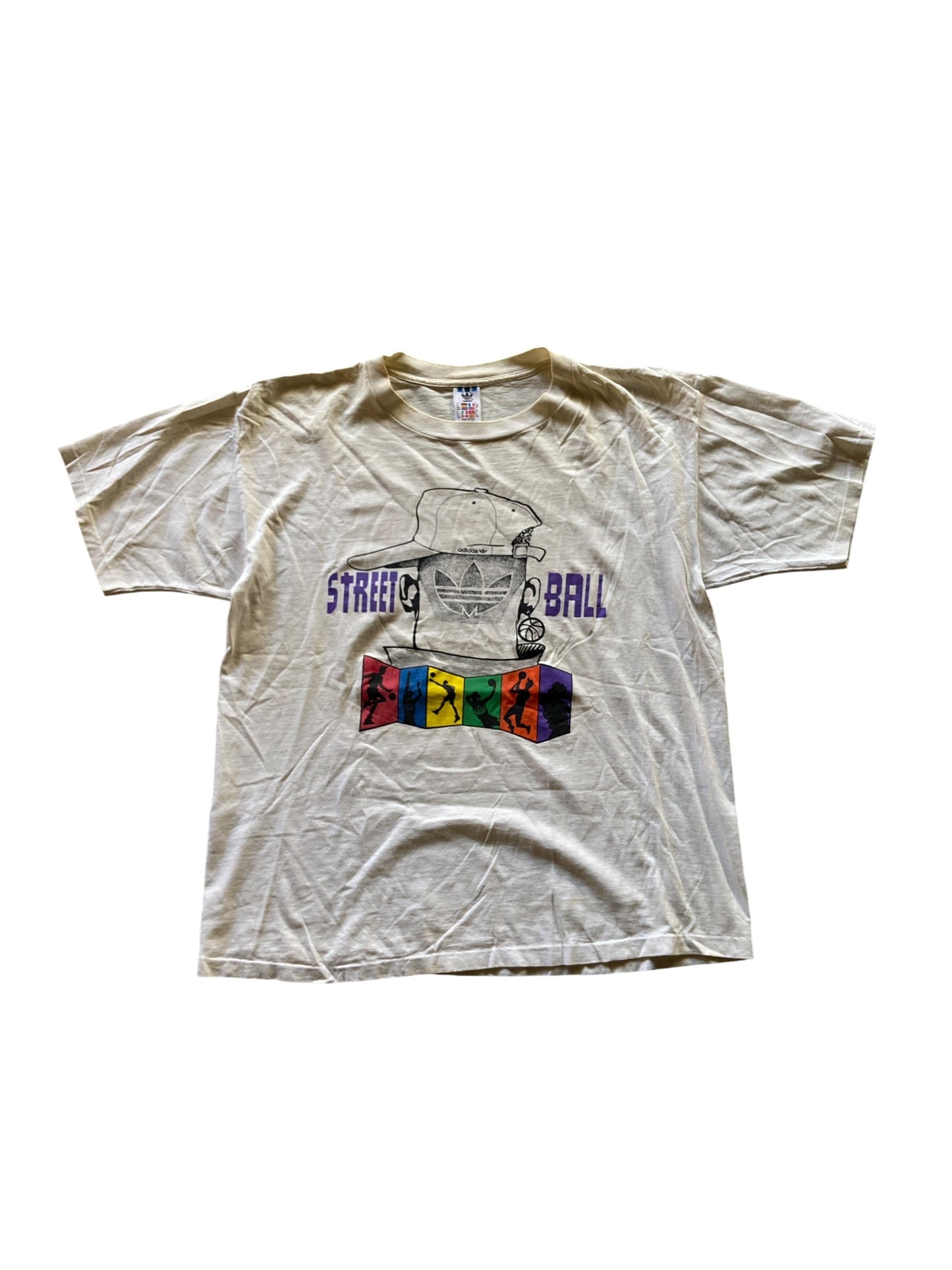 VTG Adidas Streetball Basketball Tee Sz L/XL