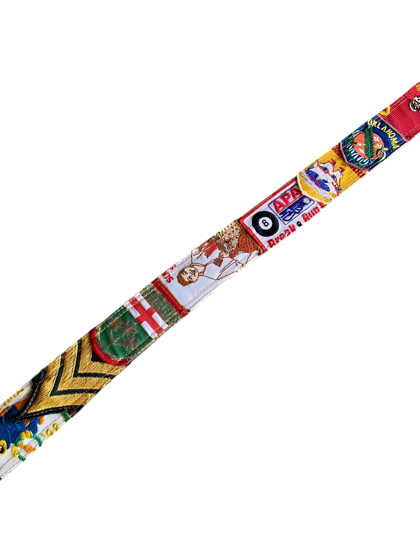 david turner 8 BALL CRUST SOUVENIR BELT Sz 40