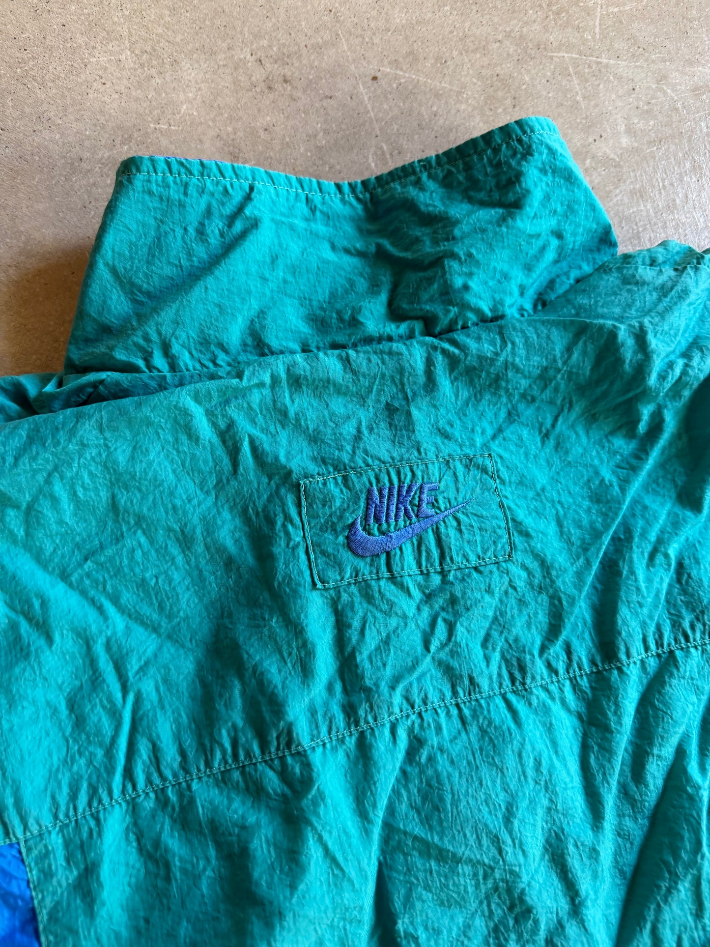 VTG Nike Blue/Teal Windbreaker Jacket Sz M
