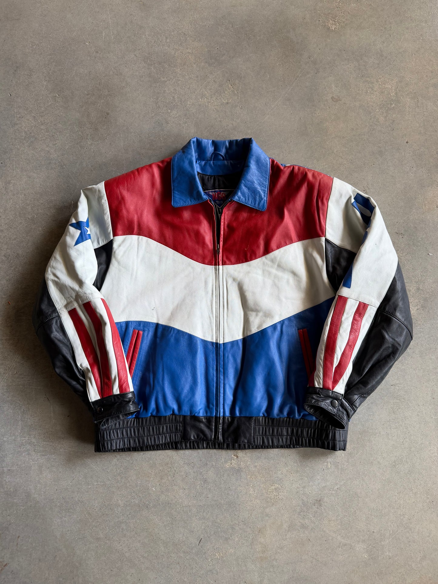 VTG USA Eagle MOB Leather Jacket Sz L/XL
