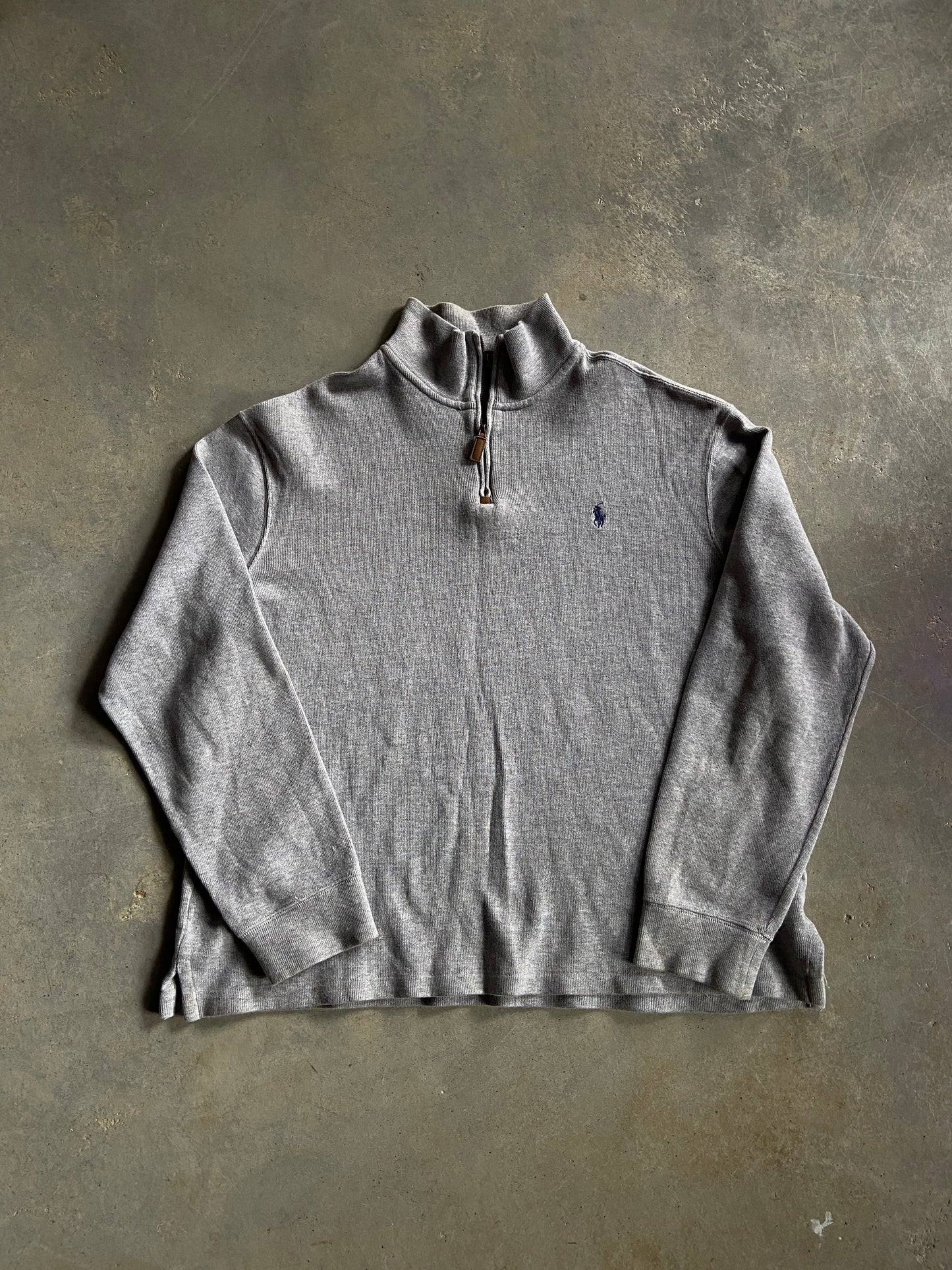 Polo Ralph Lauren Gray Quarter Zip Sweater