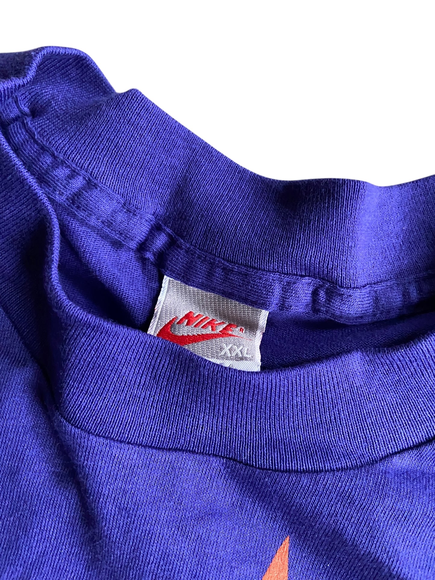 VTG Nike Grey Tag Purple Big Print Charles Barkley Tee Sz XLT