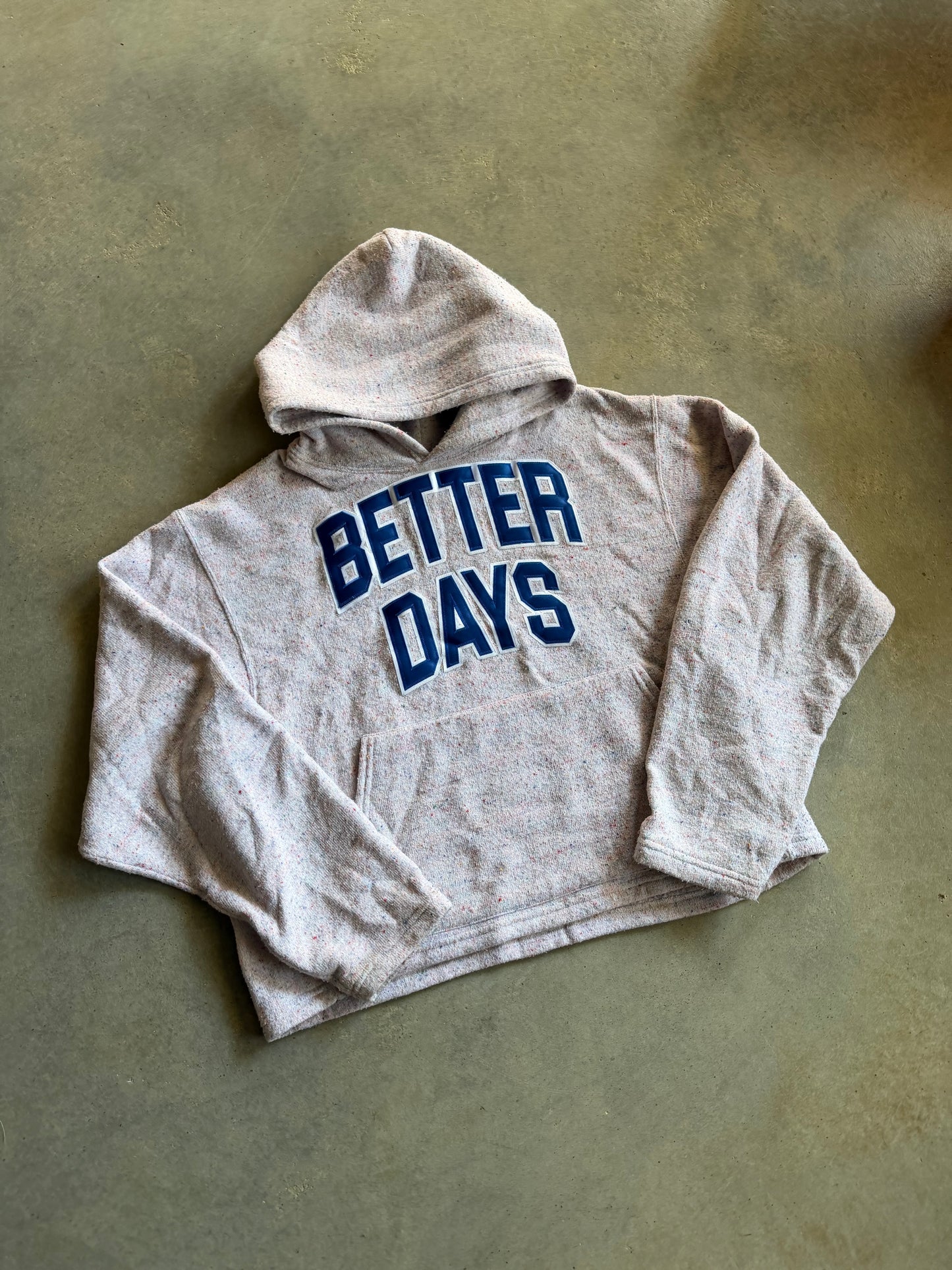 Saint Ramon Never Die Better Days Multicolor Cropped Hoodie Sz L/XL