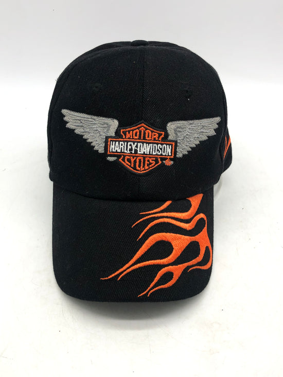 VTG Harley Davidson Wings Velcroback Hat