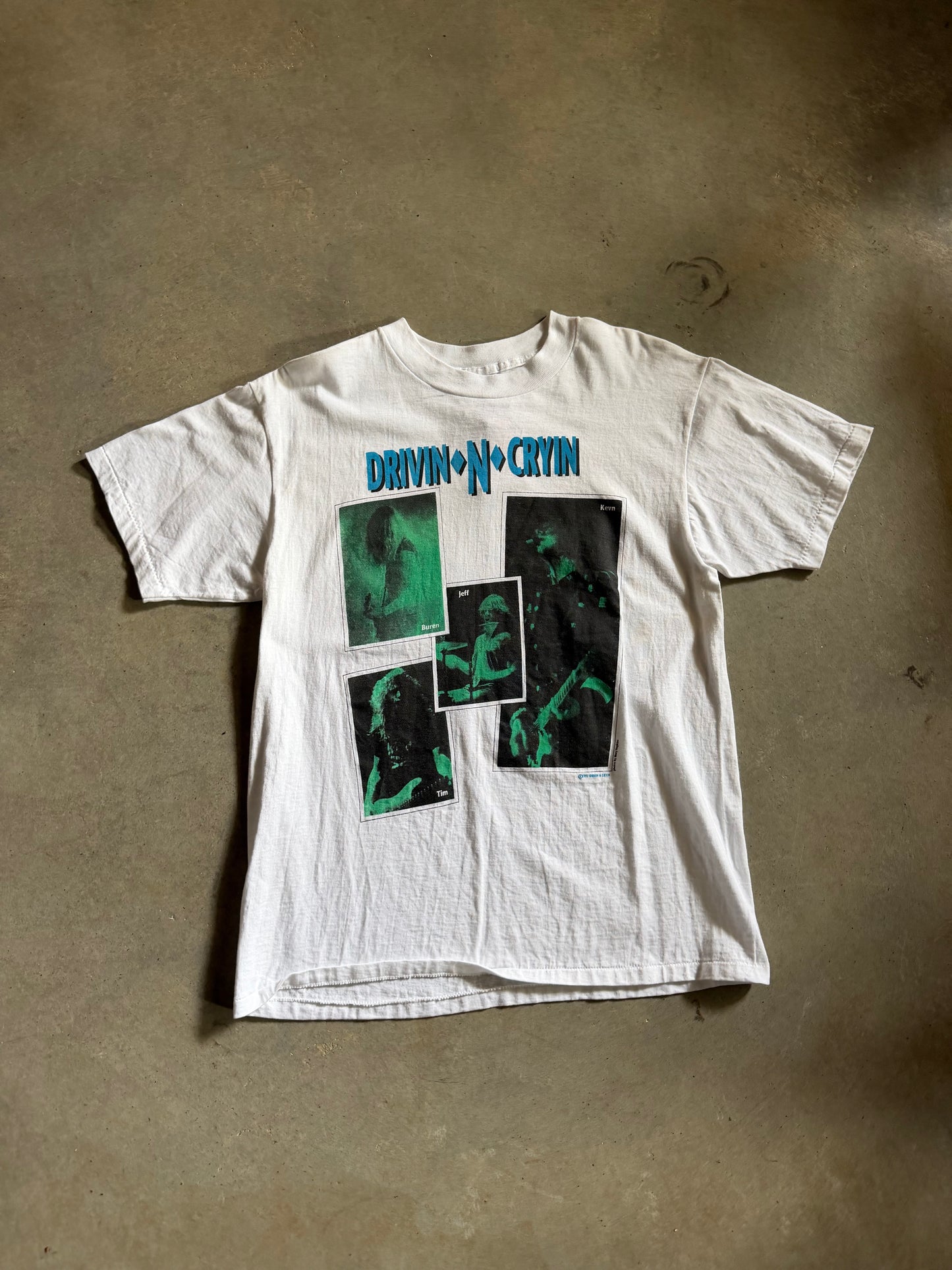 VTG Drivin n Cryin Thanksgiving 1991 Tee Sz L