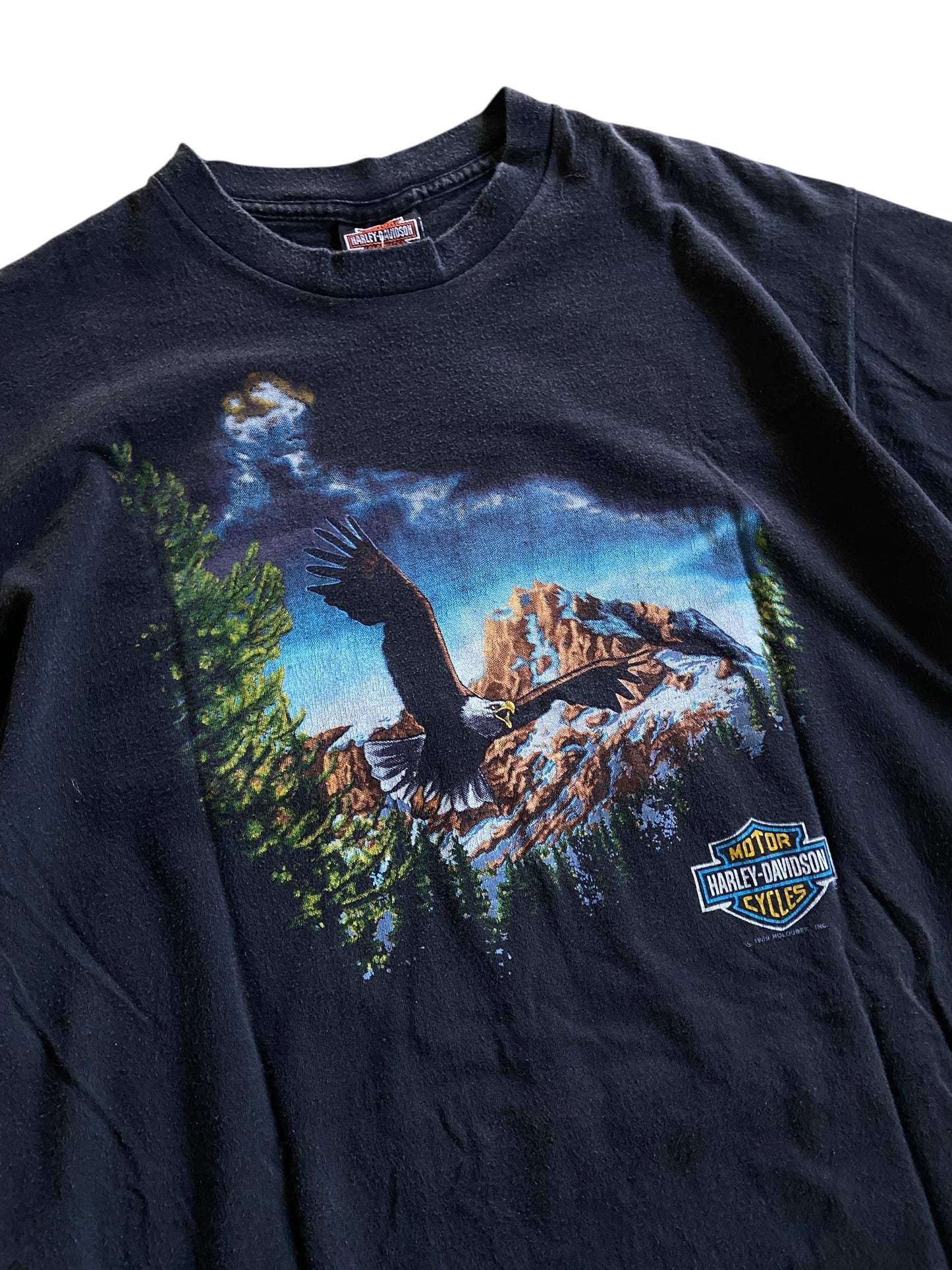 VTG 1989 Harley Davidson Miami Florida Eagle Tee Sz XL