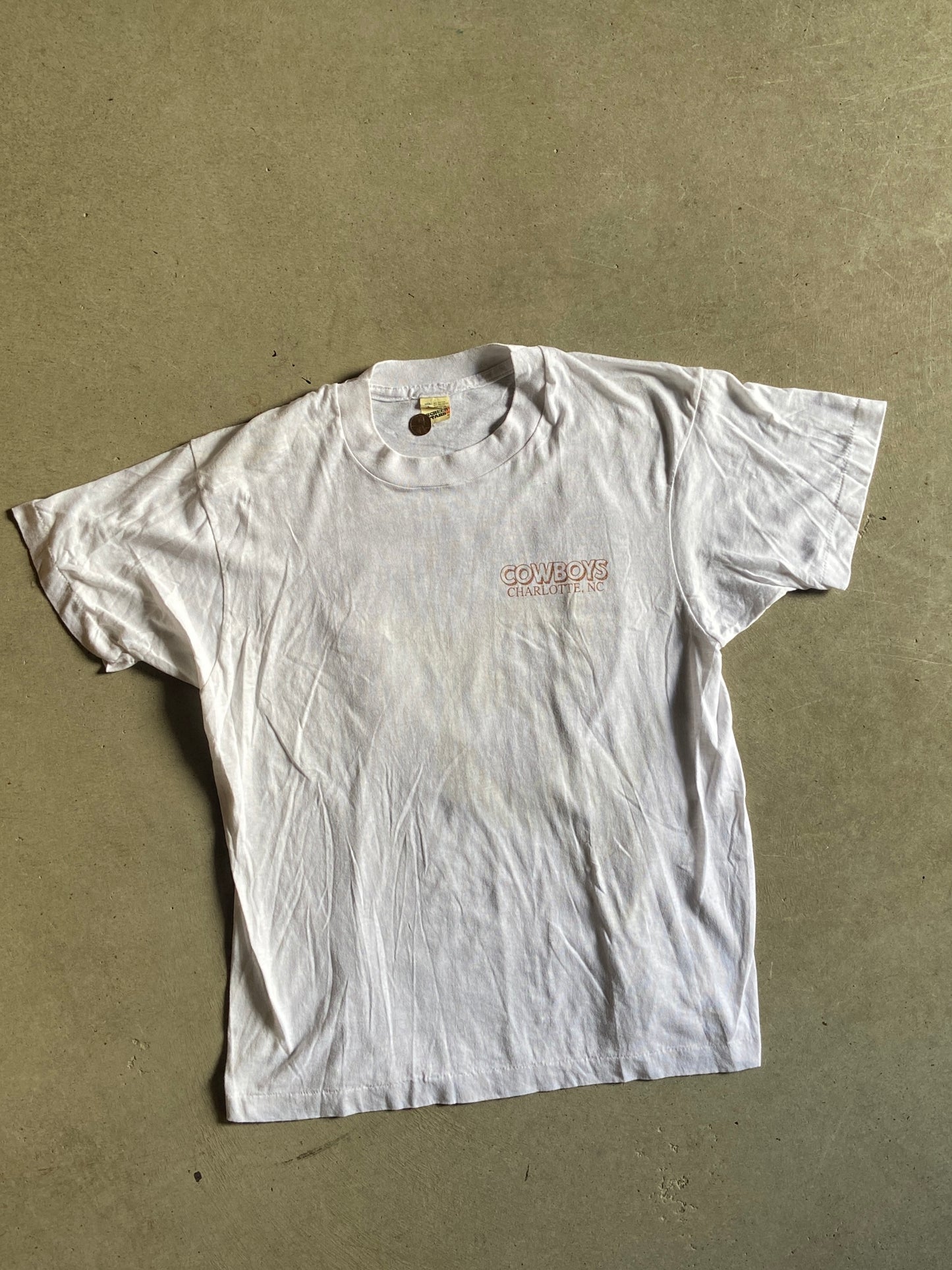 VTG Cowboys Charlotte's Ultimate Country Nightclub Tee Sz M