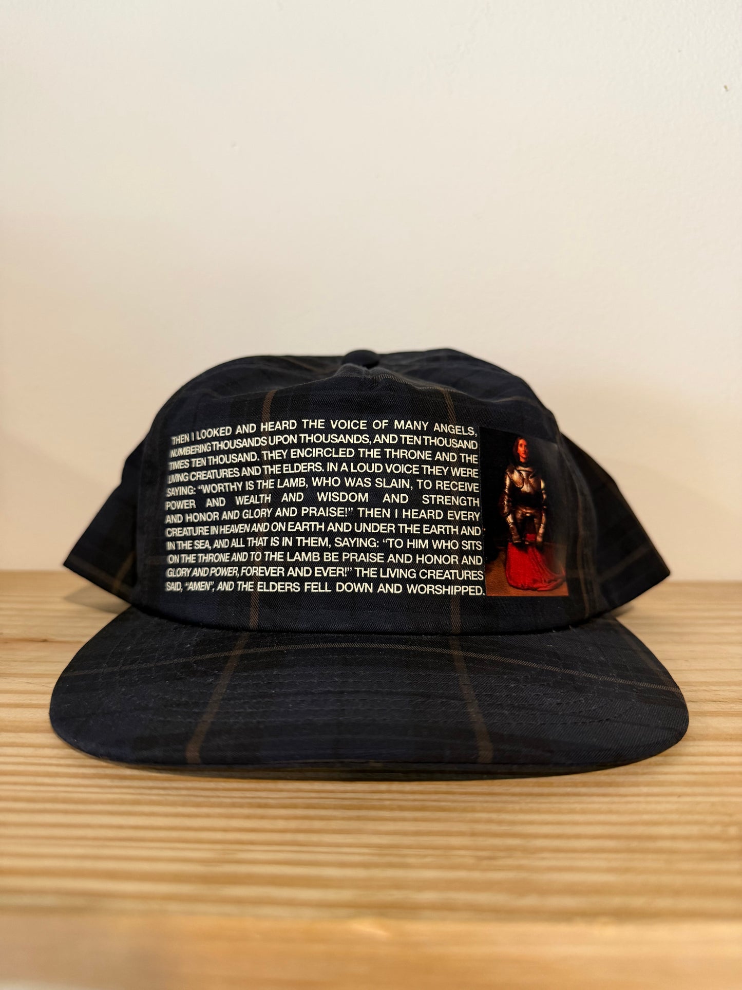Supreme Joan of Arc 5 Panel Blue Plaid Hat