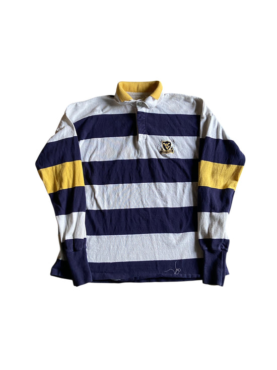 VTG West Virginia Mountaineers Double Collar Rugby Shirt Sz XXL