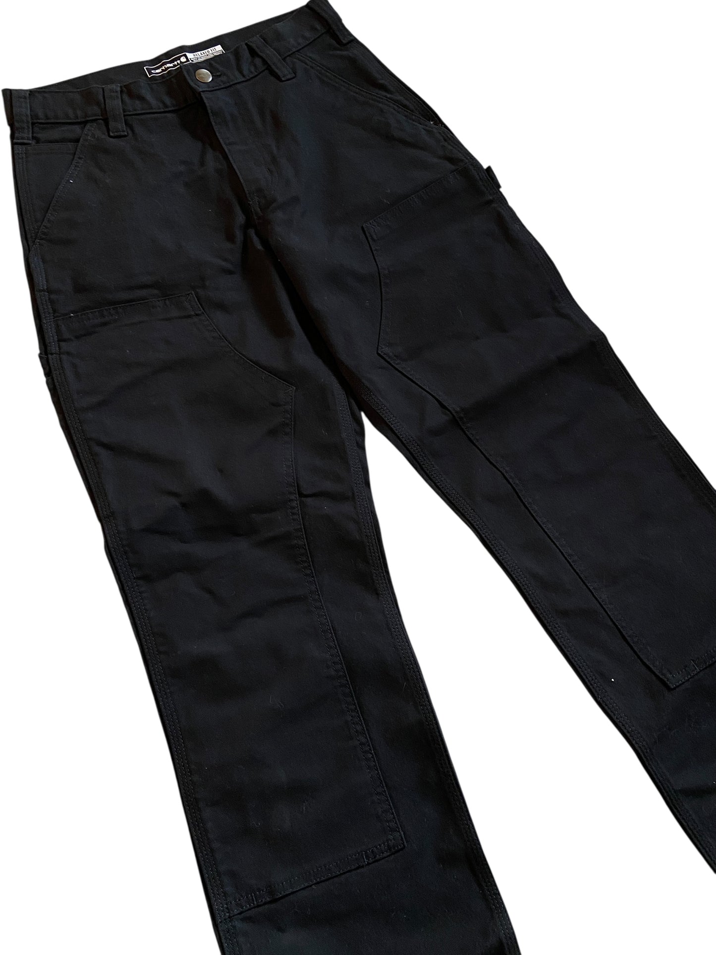 Carhartt Black Double Knee Work Pants Sz 32x30