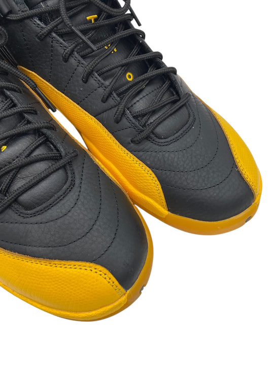 Preowned Jordan 12 Retro Black University Gold Sz 12M/13.5W