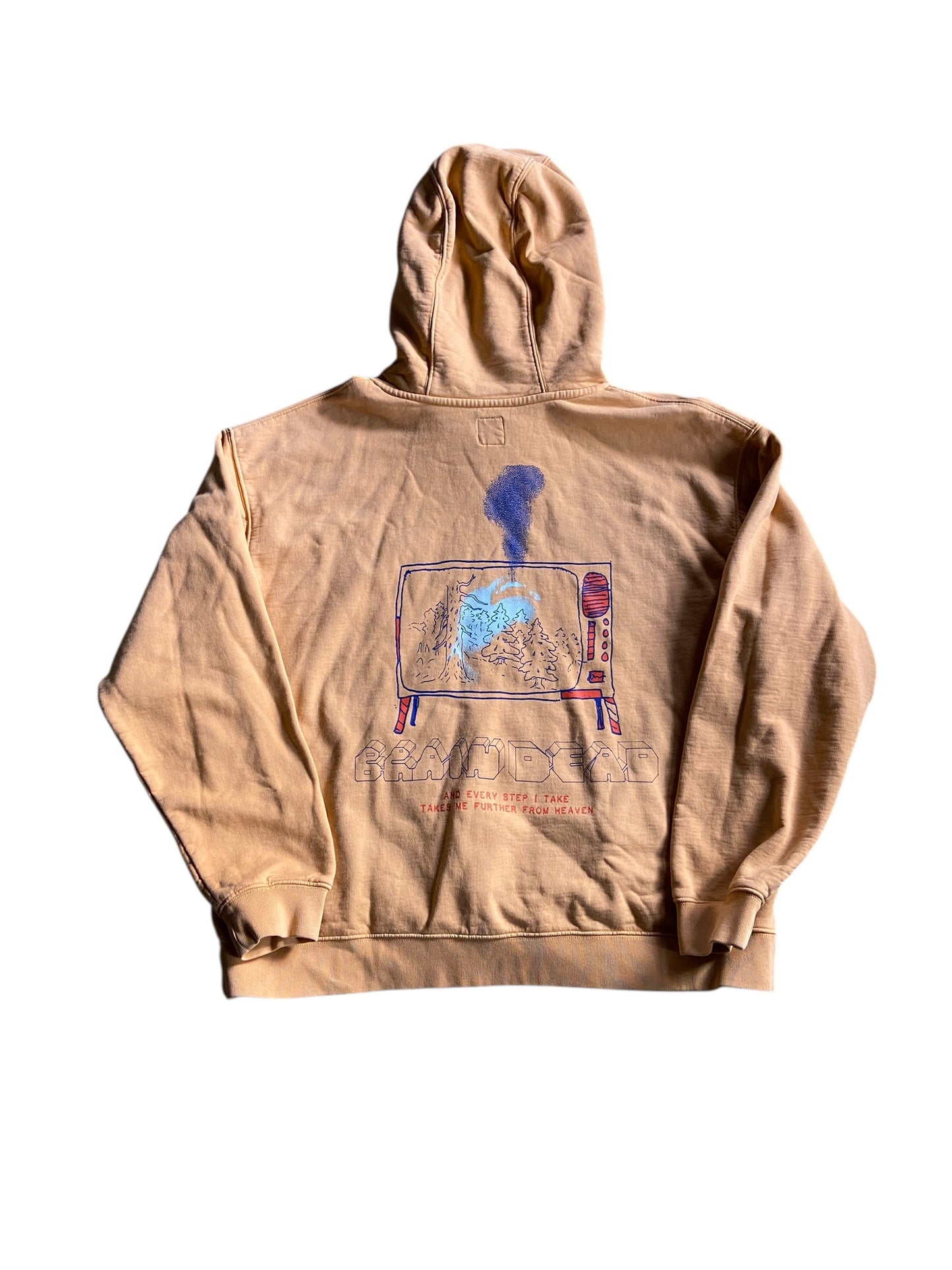 Preowned Braindead Further From Heaven Hoodie Sz XL