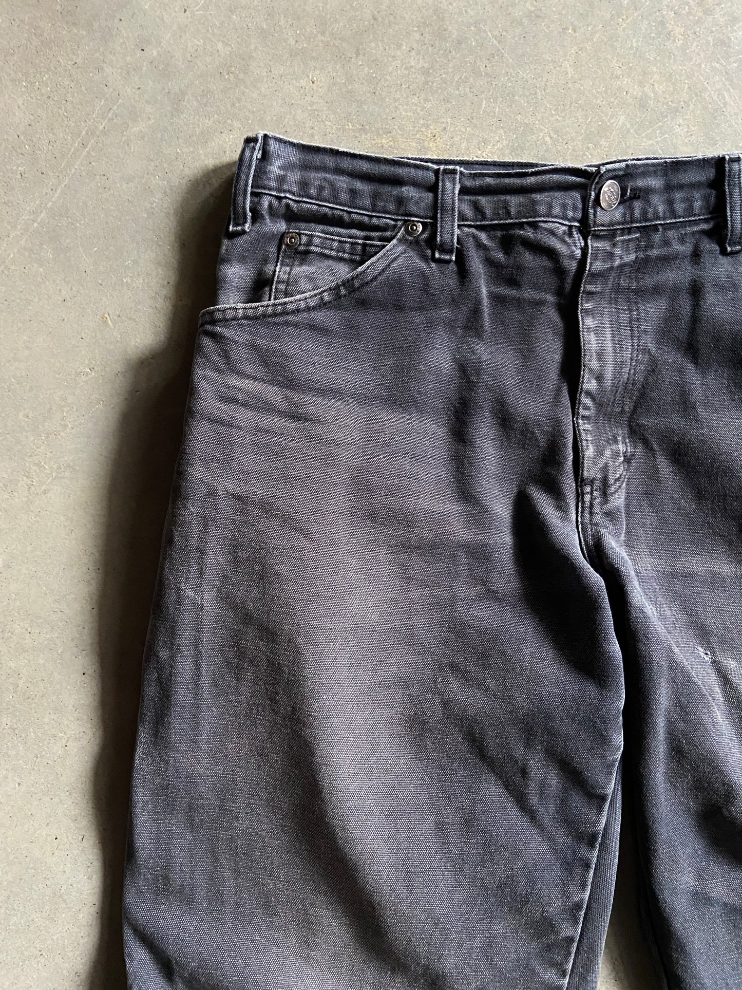 Vintage Thrashed Dickies Black Pants Sz 34x31