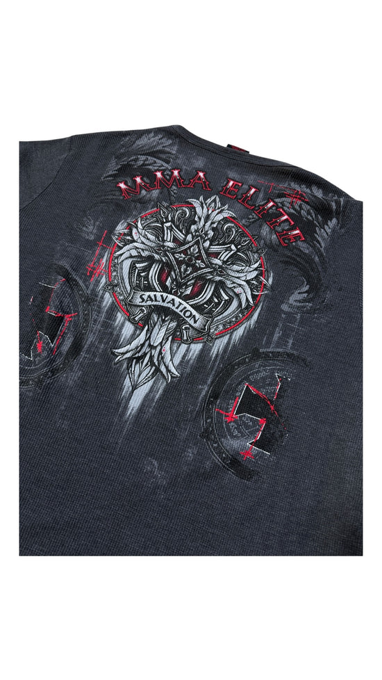 VTG MMA Elite Graphic Thermal Shirt Sz XL