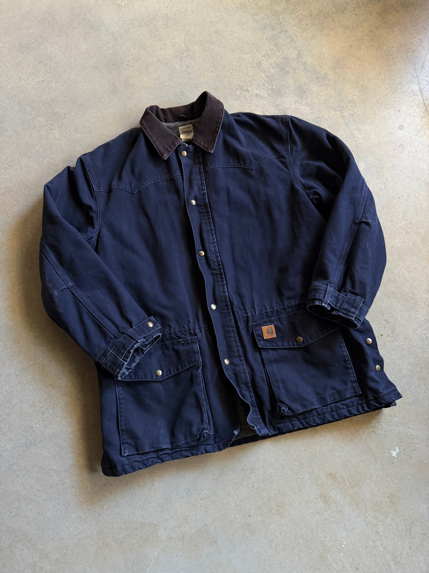 VTG Carhartt C52MDT Ranch Chore Jacket Blanket Lined Sz XL