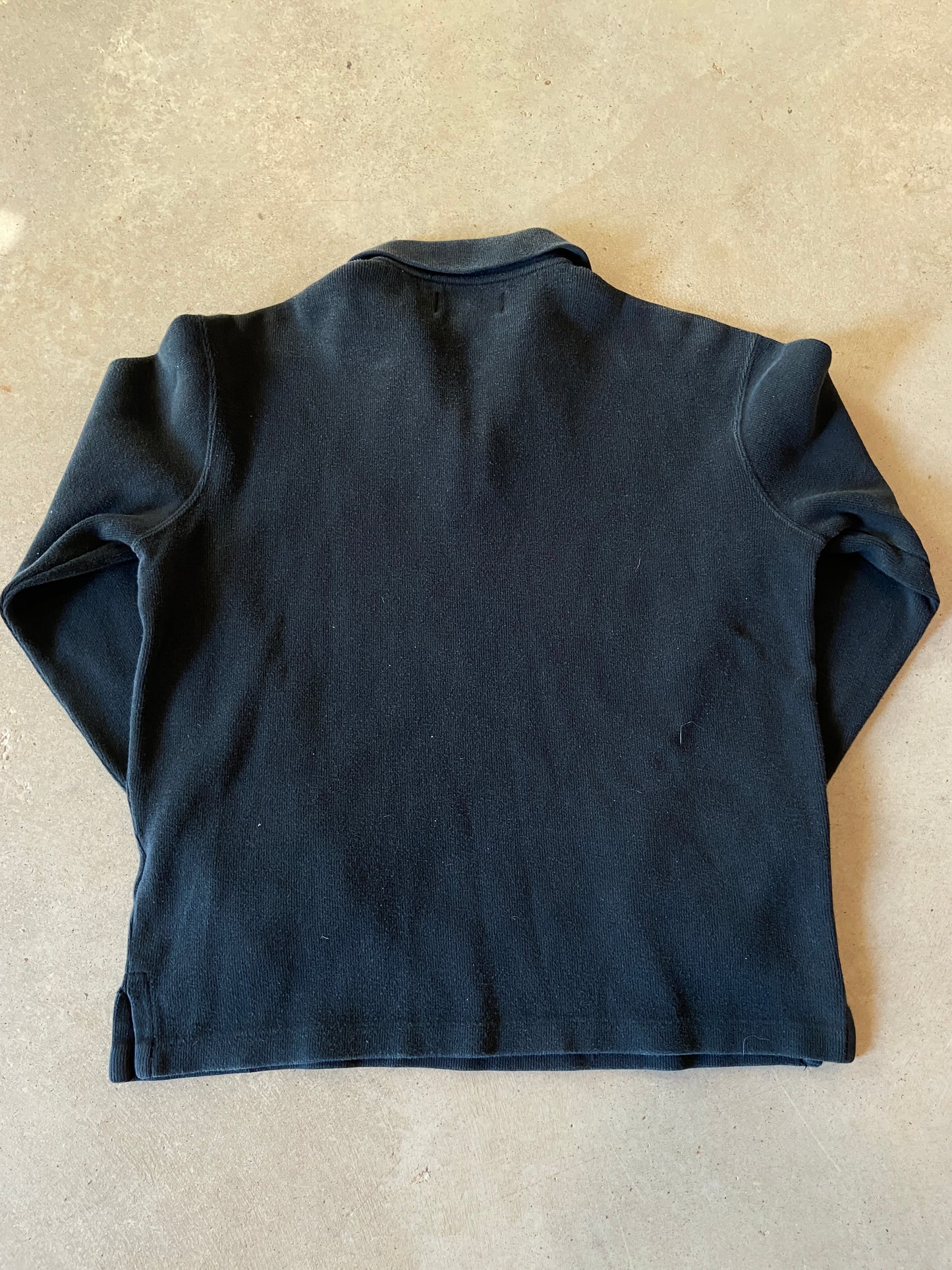 VTG Polo Ralph Lauren Quarter-Zip Navy Sweater Sz Small