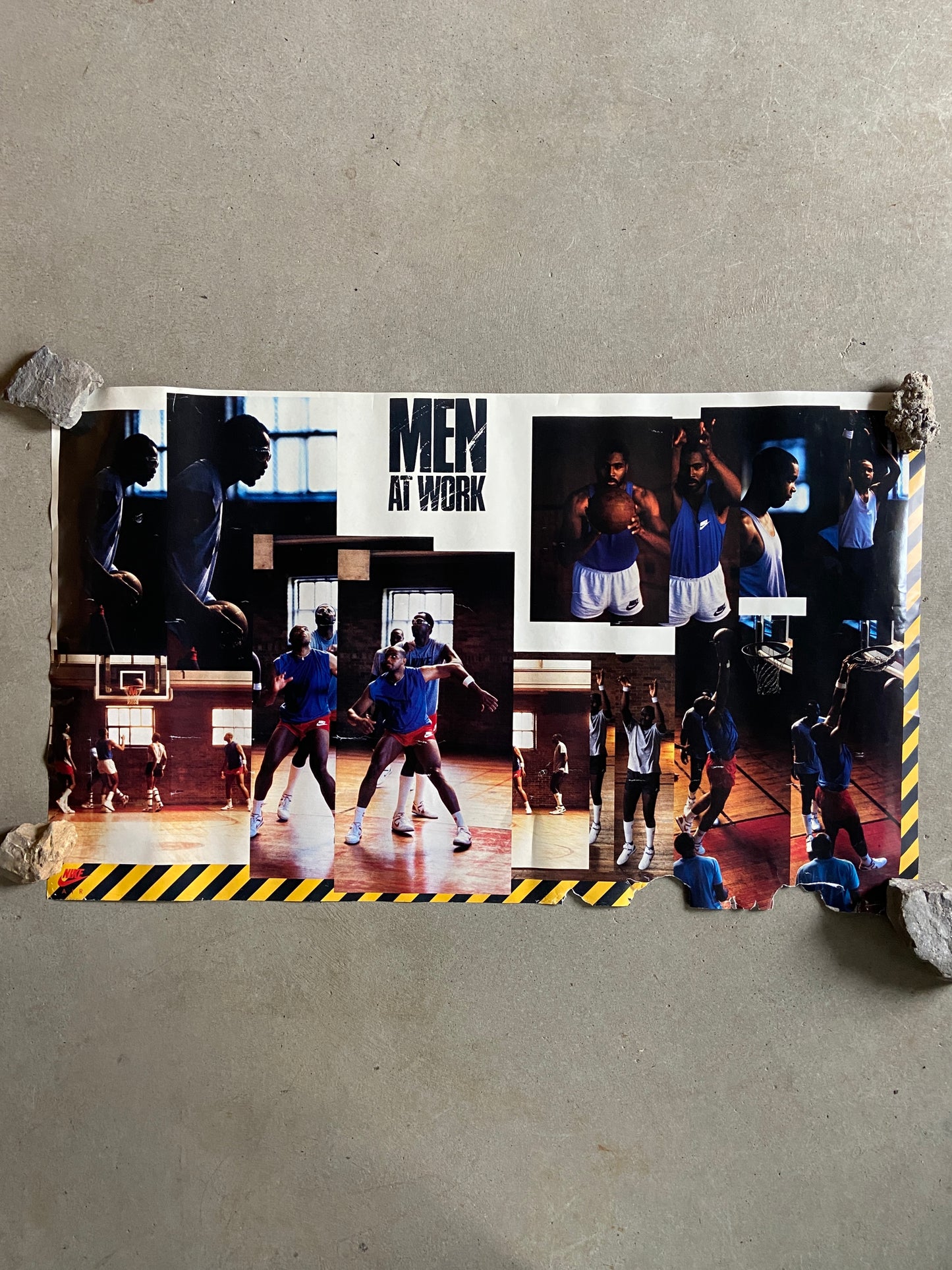 Vintage Nike Air Men At Work Poster