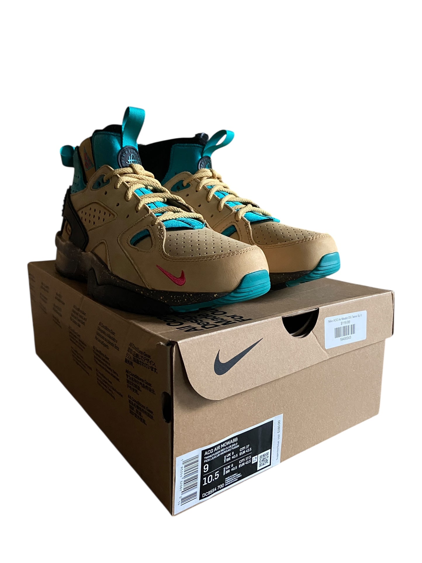 Nike ACG Air Moabb OG Twine Sz 9M/10.5W