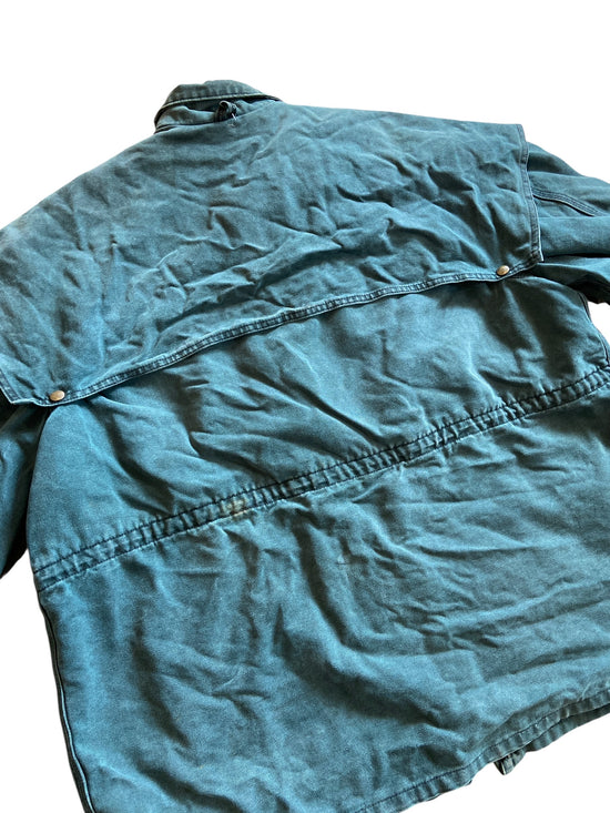 VTG Carhartt Forest Green Long Jacket Sz 2XL
