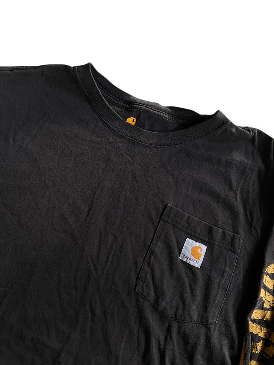 Carhartt LS Black Pocket Tee Sz XL/2XL