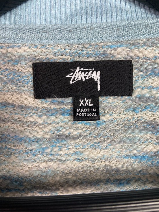 Preowned Stussy Baby Blue Knitted Sweater Vest Sz XXL