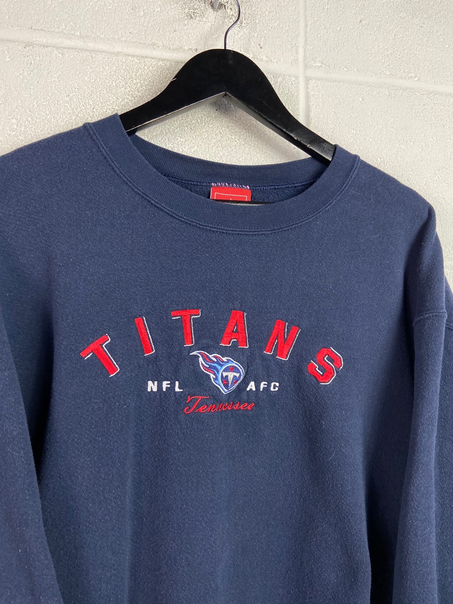 Y2K Tennessee Titans Navy AFC Crewneck Sz XL