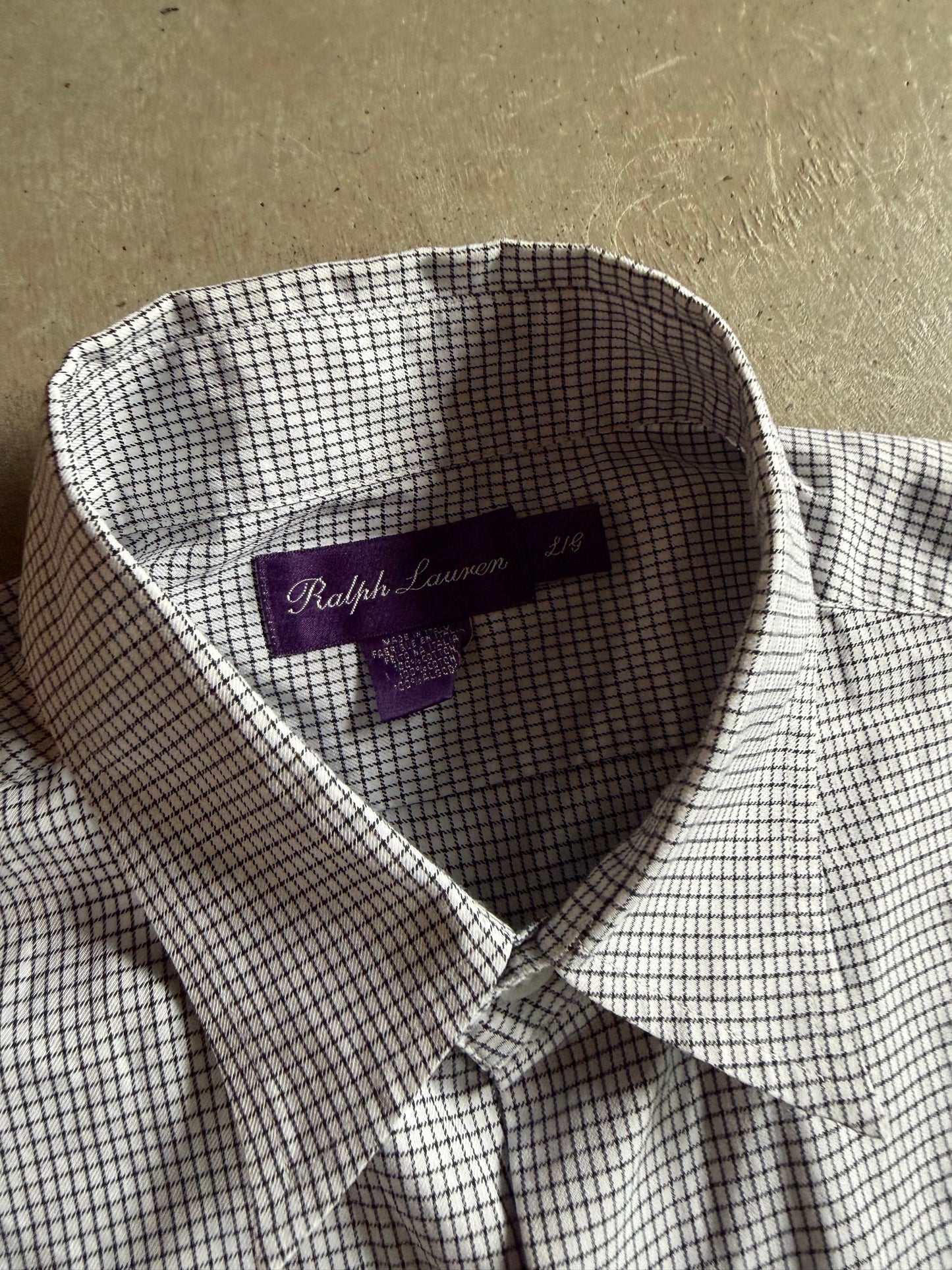 Polo Ralph Lauren Purple Label Button Up Shirt Sz L