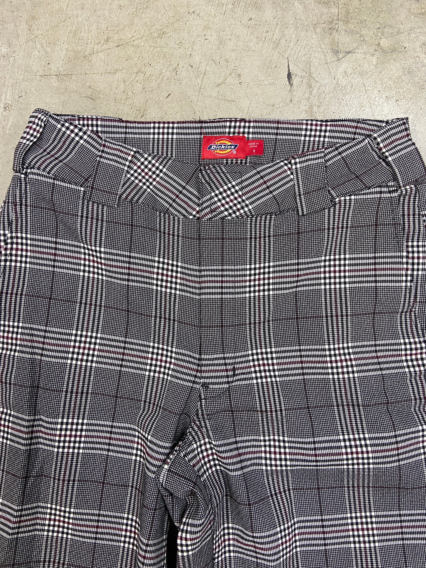 Dickes Plaid Wmns Cropped Trousers Sz 28x25