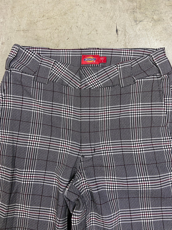 Dickes Plaid Wmns Cropped Trousers Sz 28x25