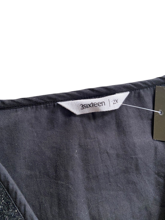 3Sixteen Black Wool Vest Sz XL