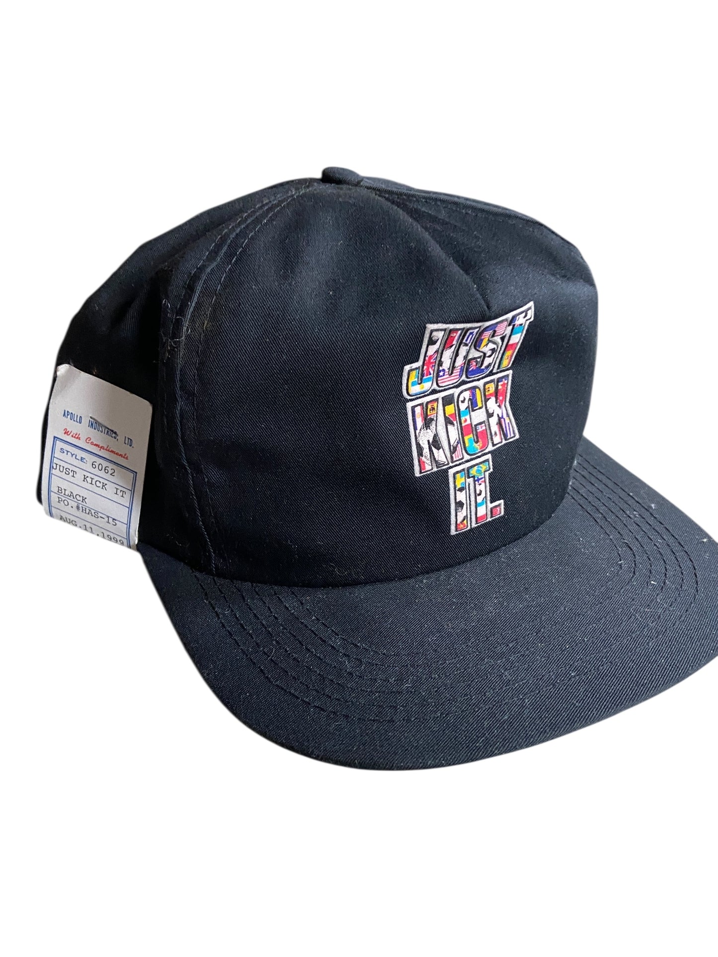 VTG Adidas Just Kick It Hard 1992 Sample Hat