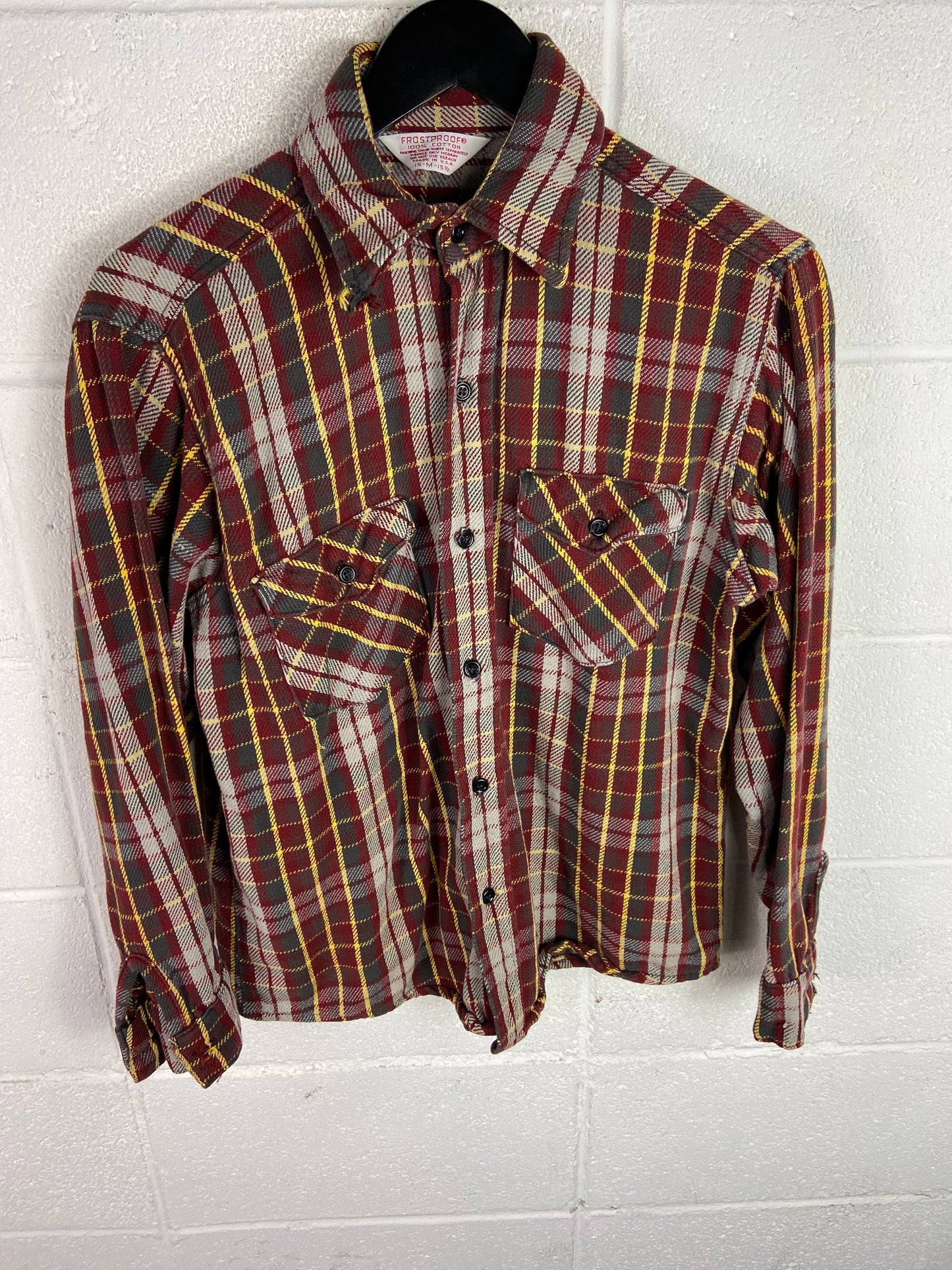 VTG 80s Frostproof Plaid Flannel Shirt Sz Med