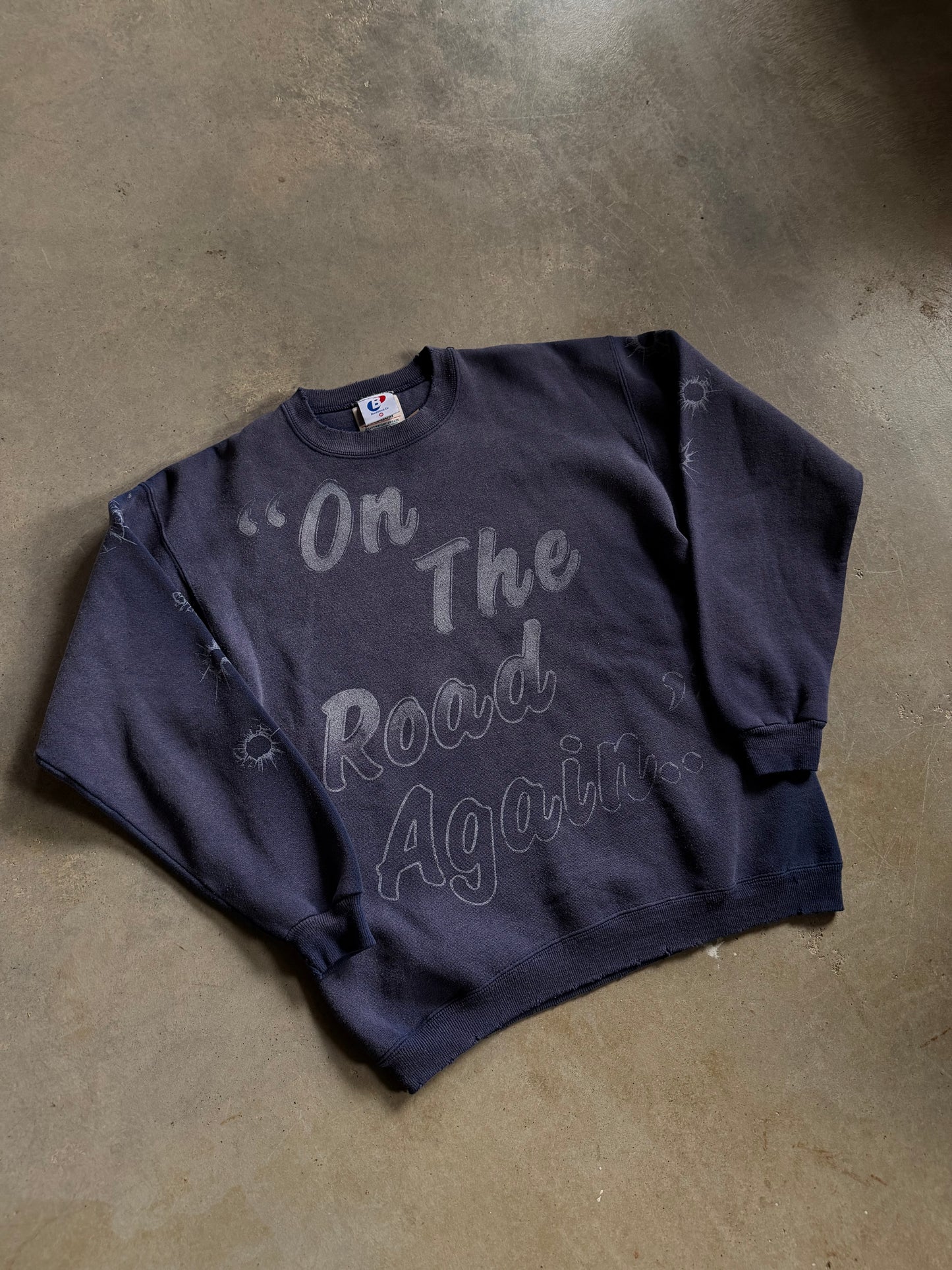 Backstock Co Willie Nelson Faded Vintage Sweatshirt Sz XL